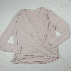 Wasabi +Mint Surplice top